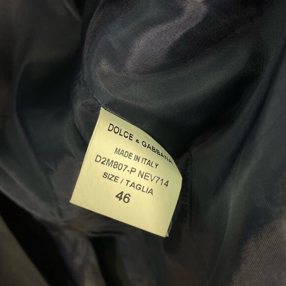 Vintage Dolce & Gabbana Suit Blazer Skirt Set Black Womens IT 46 - Picture 7 of 13